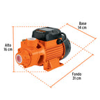 Bomba periférica 1 hp Truper