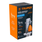 Bomba sumergible 1/2 hp para agua limpia Truper