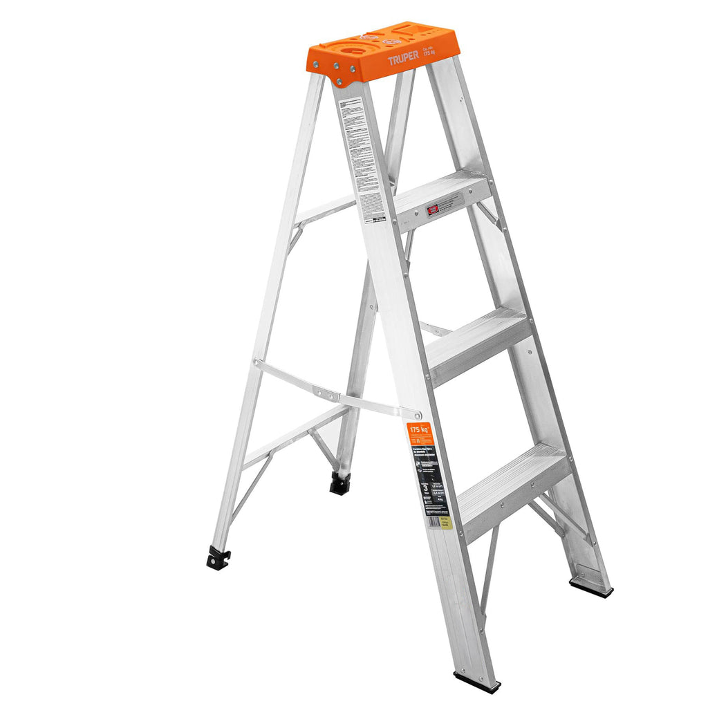 Escalera de tijera 3 peldaños con bandeja Truper