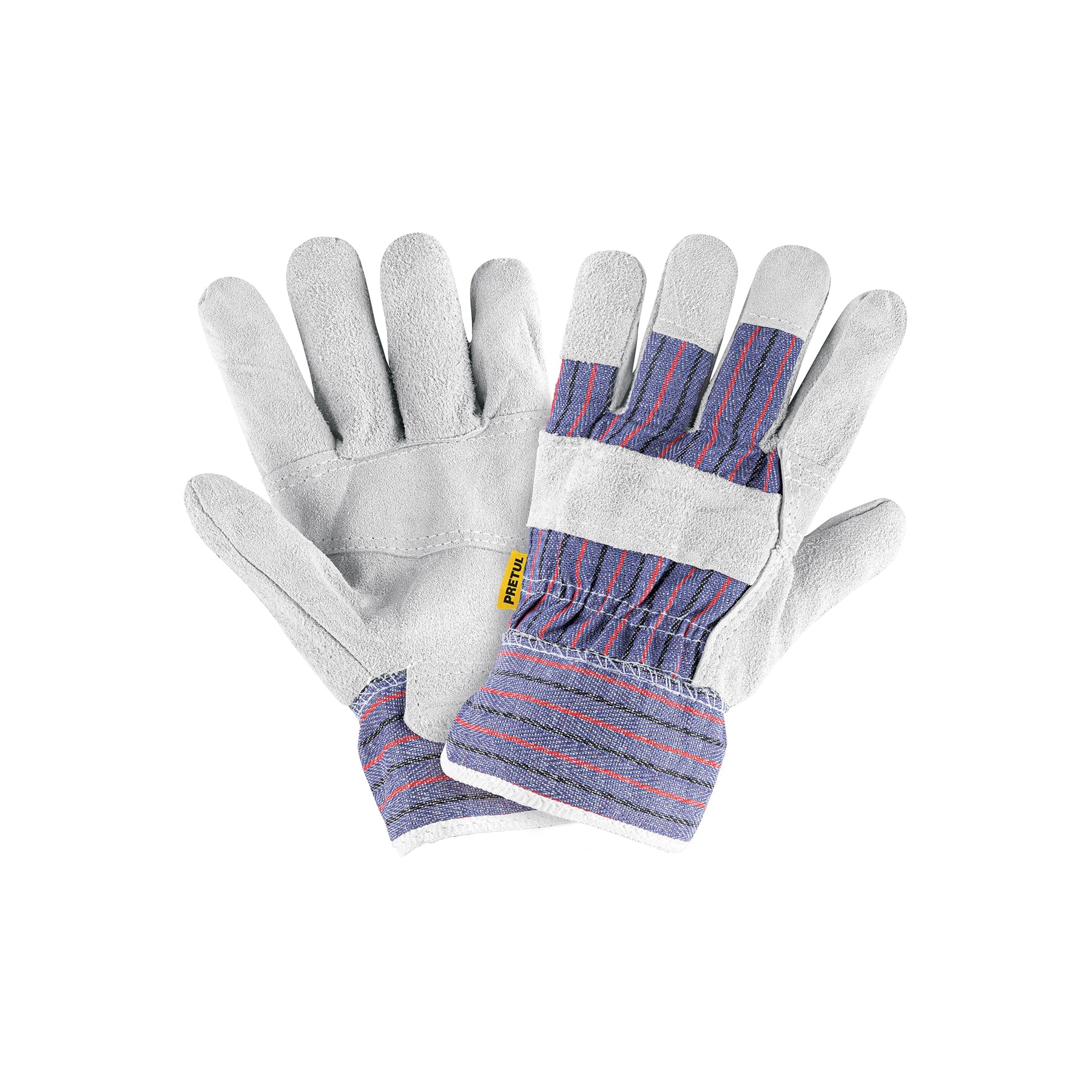 Guantes de carnaza con loneta unitalla Petrul