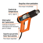 Pistola de calor 2000W Truper