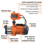 Bomba presurizadora multietapas 1/2 hp Truper