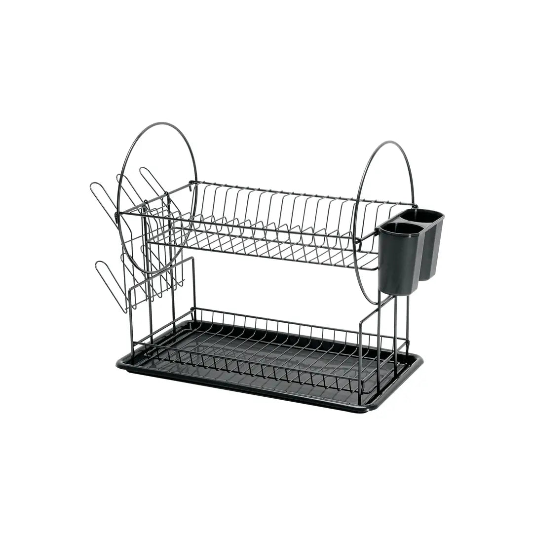 Escurridor de acero negro 2 niveles Foset